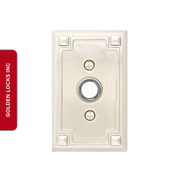 Emtek 2451 Brass Arts & Crafts Door Bell Cover